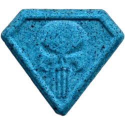 Pil Punisher — MDMA 126mg; Synthesis impurity — Barcelona, Spanje