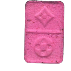 Pil Louis Vuitton — MDMA 3mg; Caffeine 29mg; Synthesis impurity — Madrid, Spanje