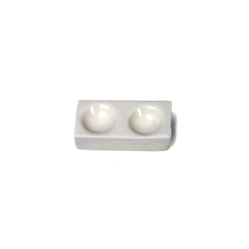 2 well porcelain laboratory spot plate for reagent testing