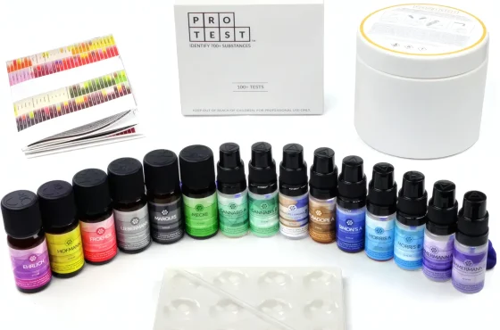 Volledige PRO Test-kit voor identificatie van middelen